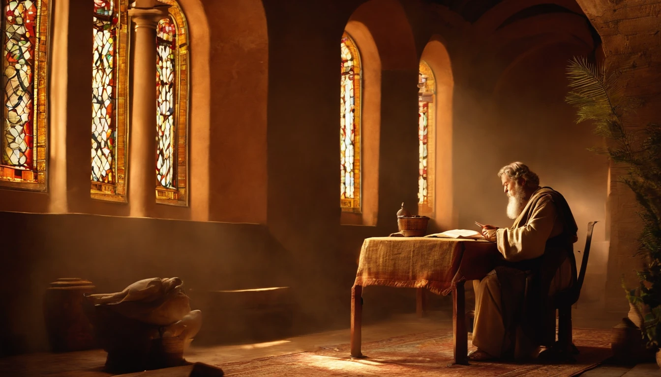 Paul writing the Bible 2,000 years ago