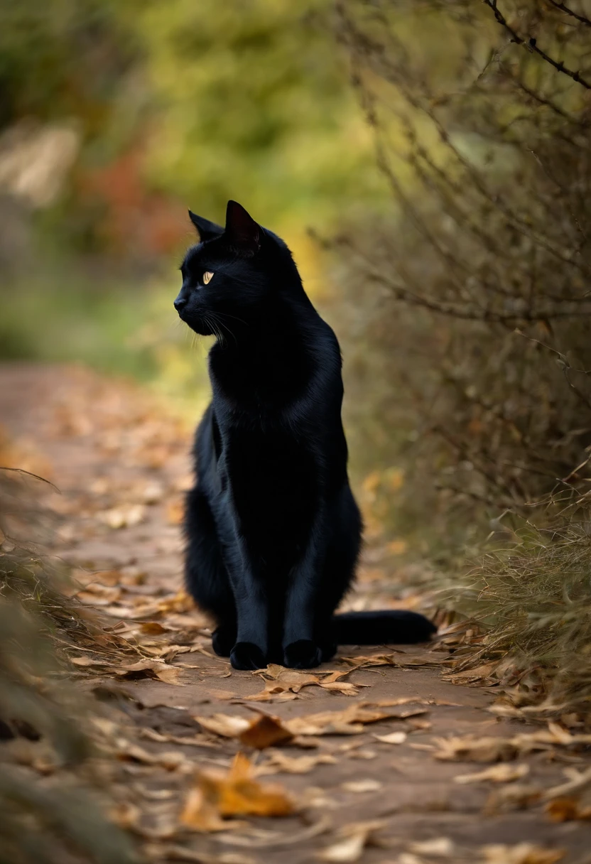 black cat Tiere silhuette NOWAI Non-human