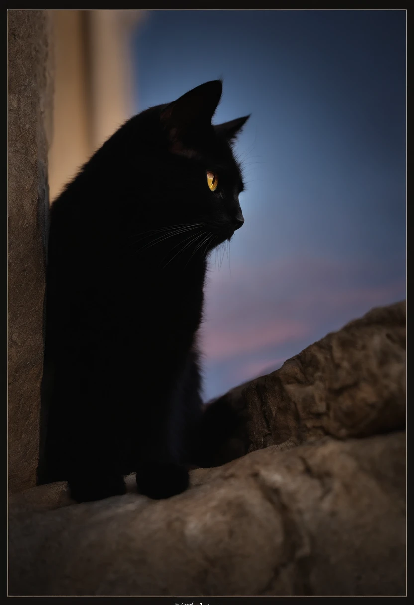 black cat Tiere silhuette NOWAI Non-human