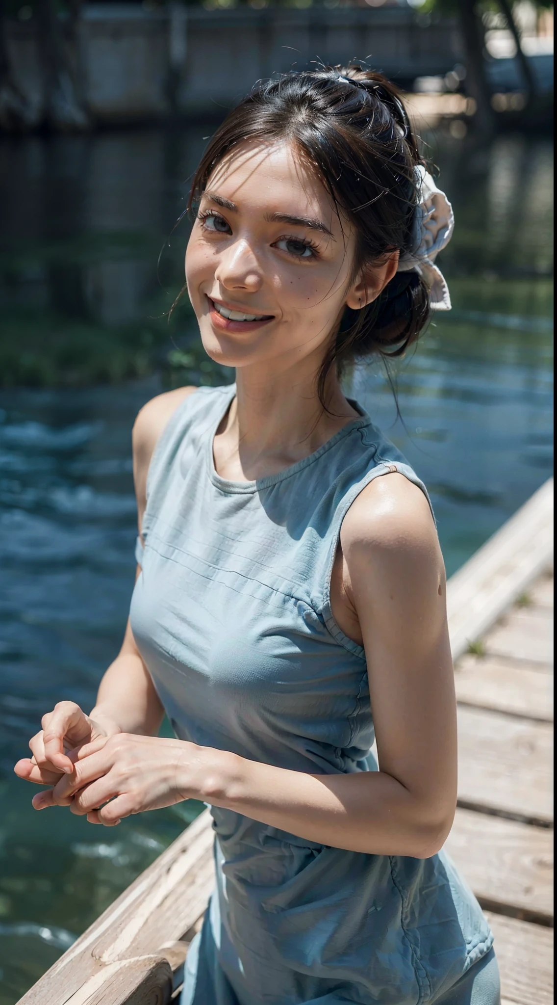 ((Unreal Engine 5)), ((ultra high definition)), ((ultra high resolution)), ((full sharpness)), ((maximum quality)), ((Cinematic)), ((8k)), ((Olive Oyl from Popeye cartoon)), ((identical to the cartoon)), ((totally the same as the cartoon)), ((typical face)), ((very slim)), ((alone)), ((full body)), ((ultra detailed face)), ((ultra detailed eyes)), ((ultra realist eyes)), ((ultra detailed irises)), ((perfect body)), ((ultra delicate hands)), ((ultra detailed hands)), ((ultra detailed fingers)), ((natural lighting)), ((front view)), ((happy smile)), ((smooth skin)), ((totally ultra realistic)), ((repeat the same face)), ((always the same face)), ((repeat always the same face)), ((always the same body)), ((always the same proportions)), ((always the same clothes)), ((wearing the same clothes as in the cartoon)), ((looking at the camera)), (((in popeye's world)))