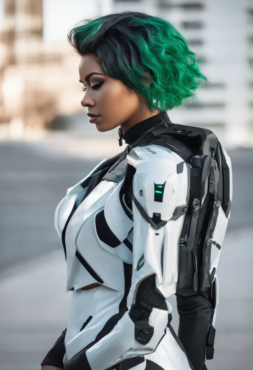 Black army style hair with degrade, rouba verde, Theft version of the male kiwify app