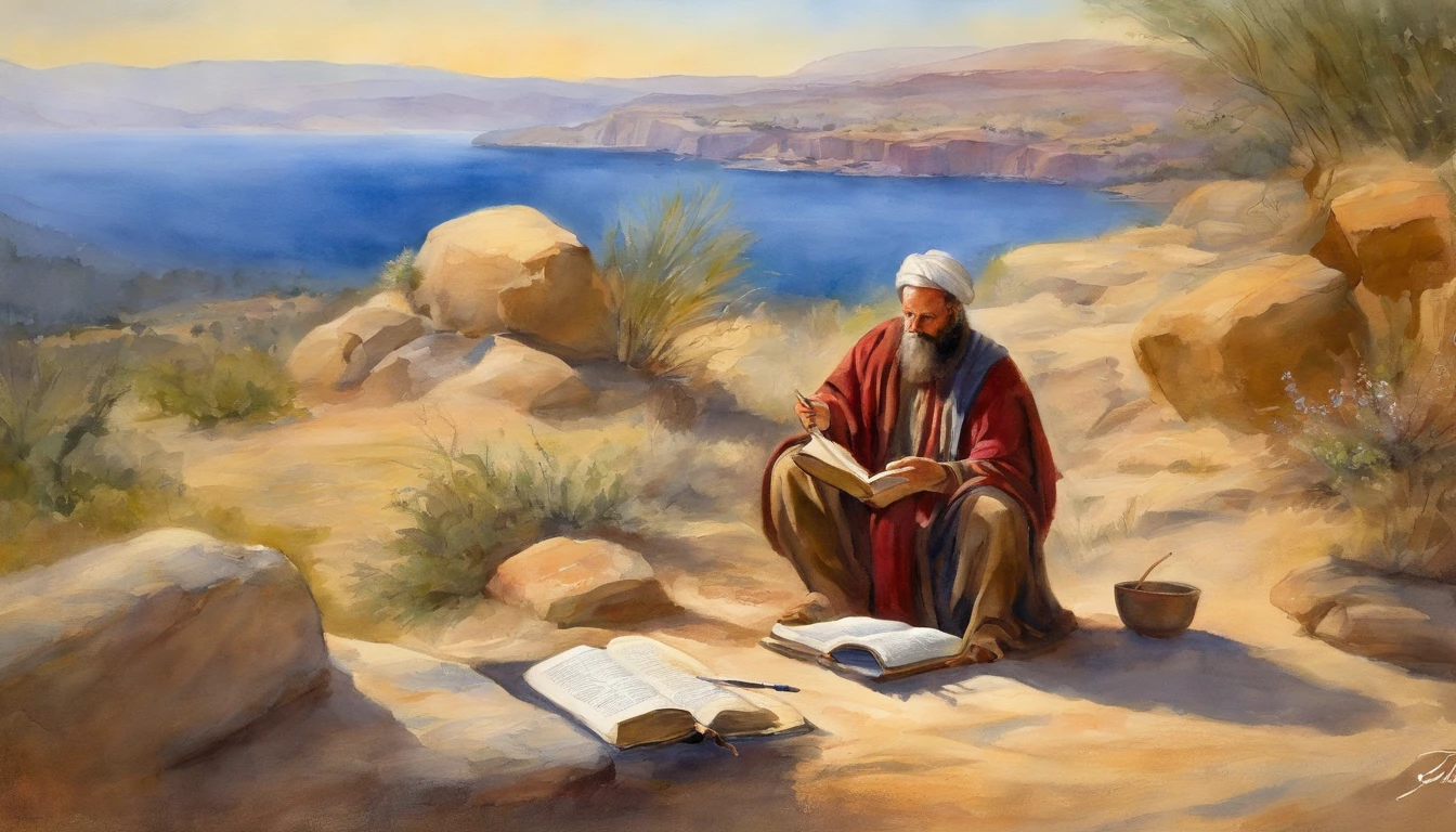 Paul writing the Bible 2,000 years ago