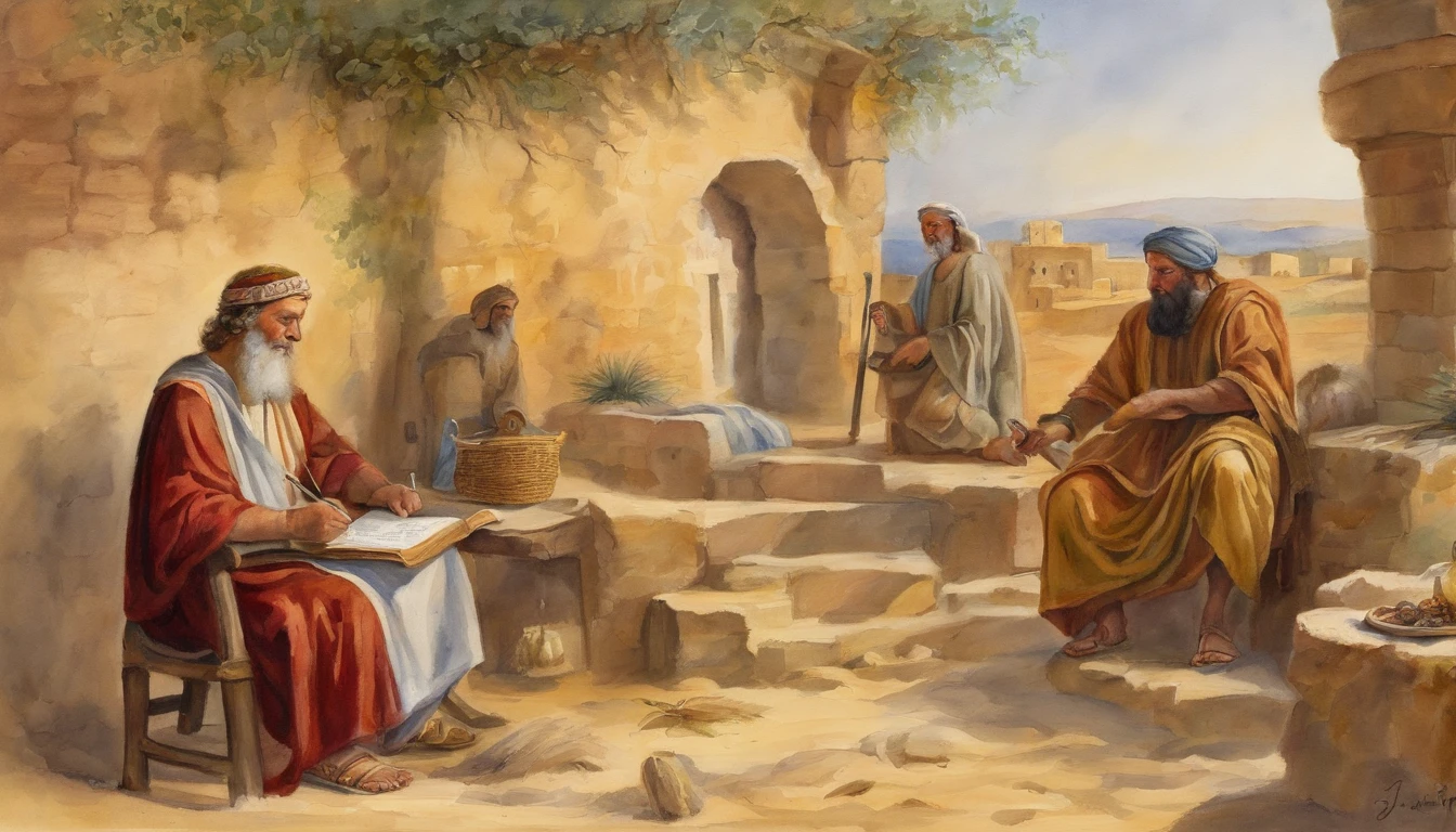 Paul writing the Bible 2,000 years ago