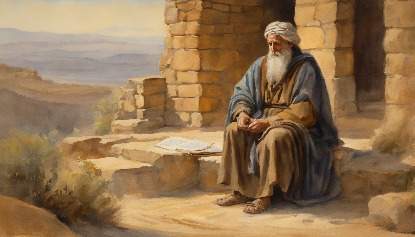 Paul writing the Bible 2,000 years ago