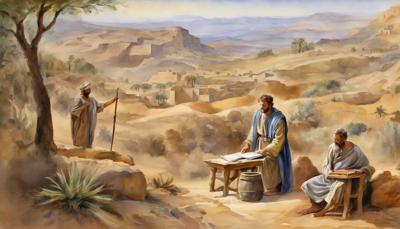 Paul writing the Bible 2,000 years ago