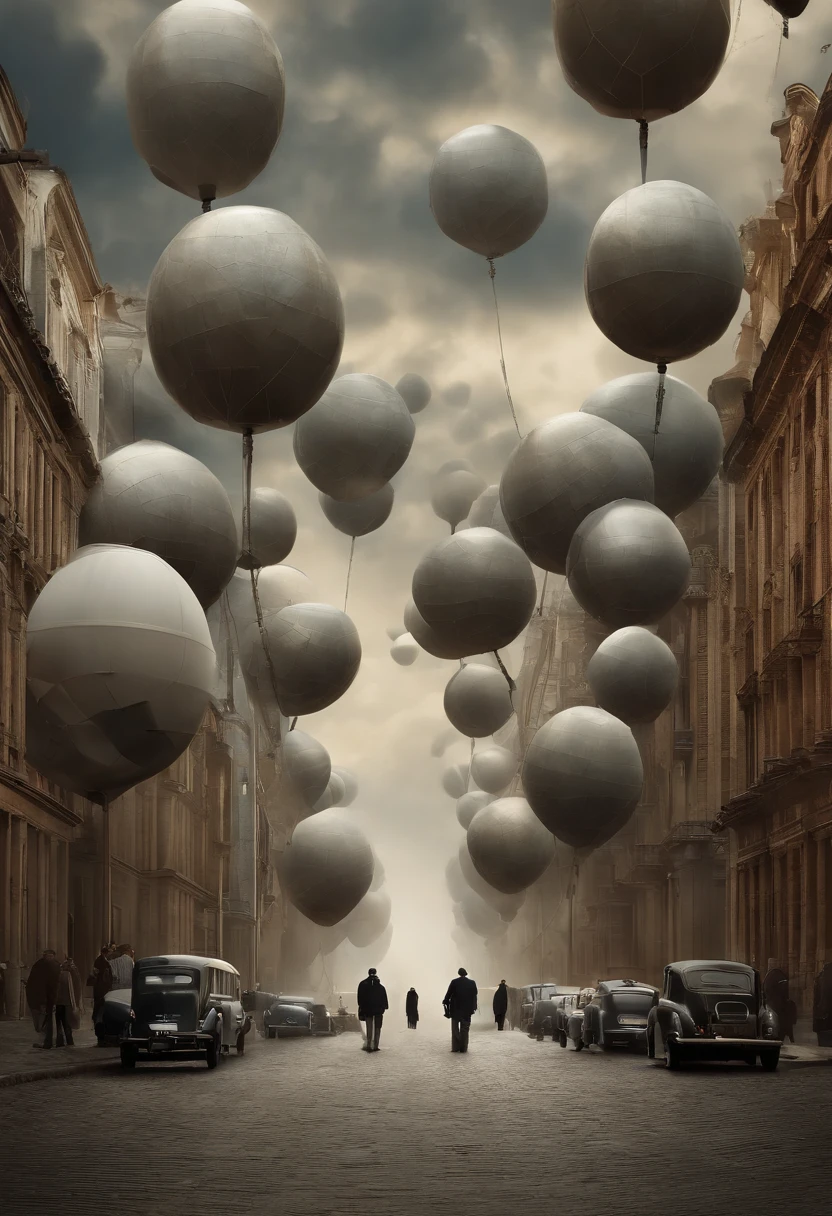 a group of people walking down a street with televisions on their heads, orwellian dystopia, orwellian style, by Igor Morski, orwellian, propaganda style, collage style joseba elorza, by Boris Vladimirski, by Mstislav Dobuzhinsky, by Silvia Pelissero, inspired by Igor Morski