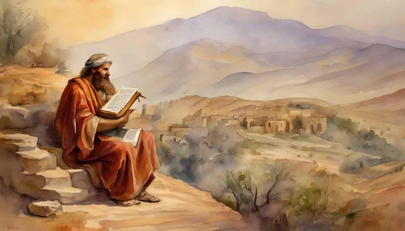 Paul writing the Bible 2,000 years ago