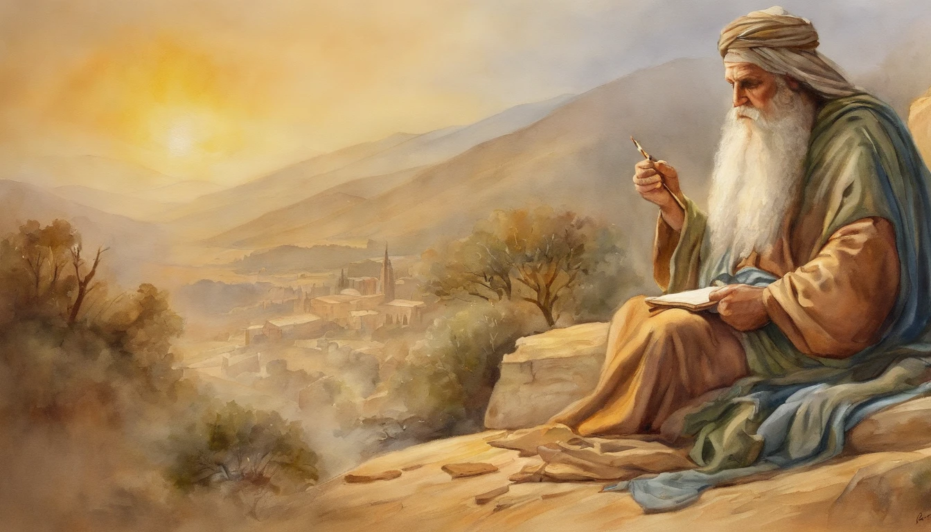 Paul writing the Bible 2,000 years ago