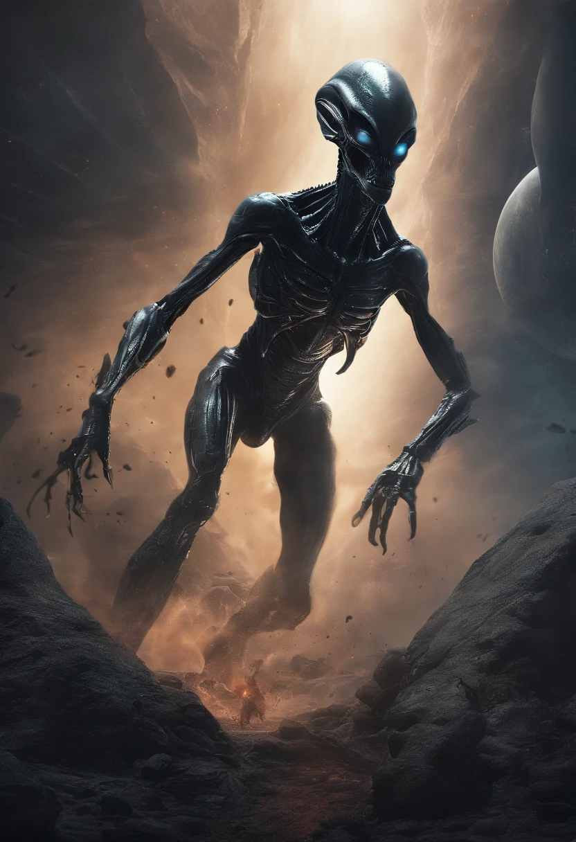 Alien atacando a un depredador