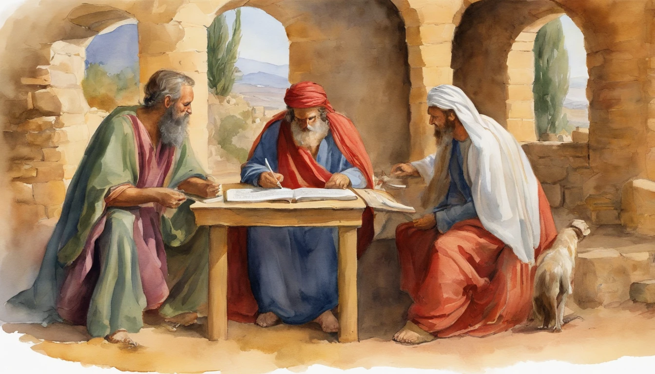 Paul writing the Bible 2,000 years ago