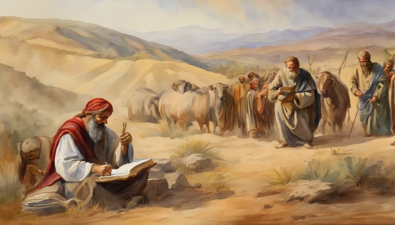 Paul writing the Bible 2,000 years ago