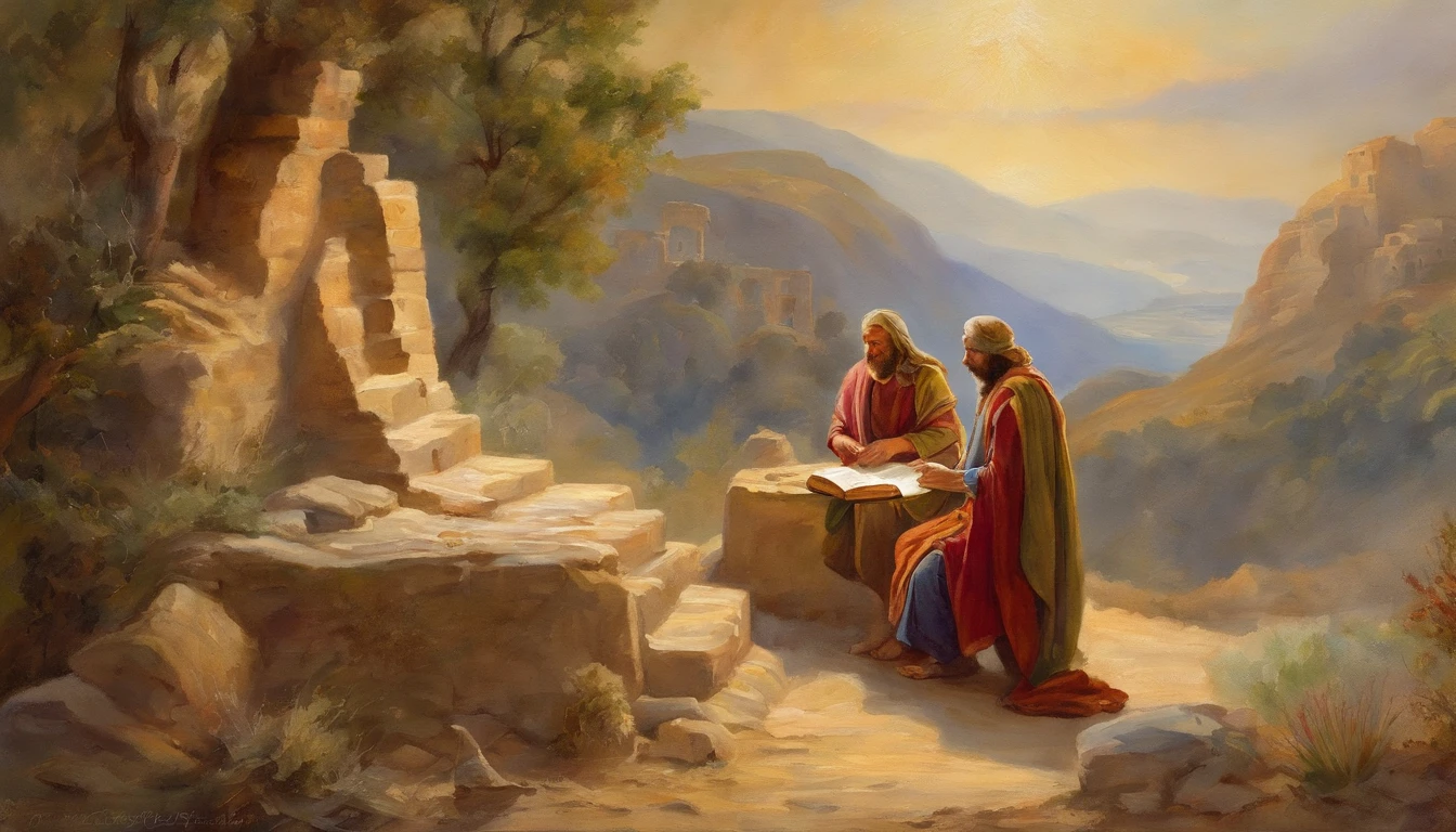 Paul writing the Bible 2,000 years ago