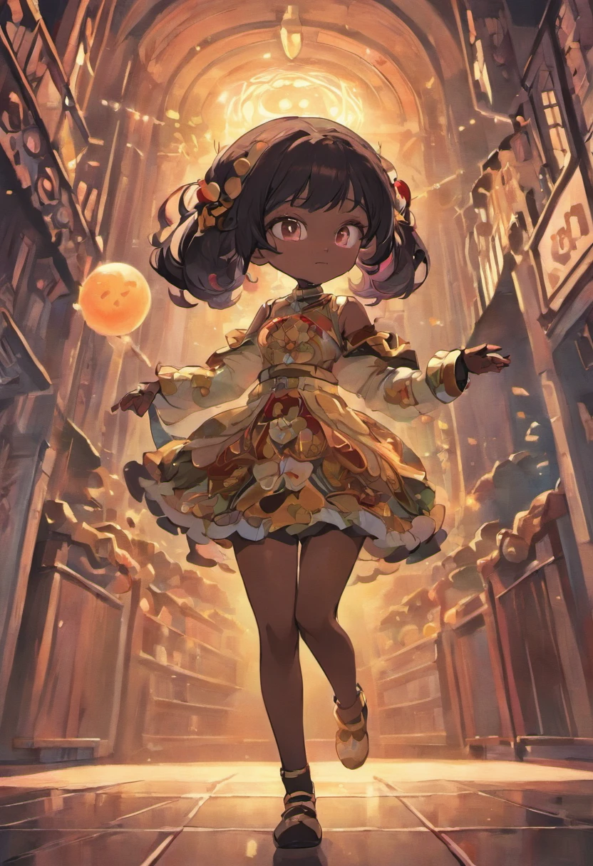 preta dos desenhos animados vestido como uma gata, gata persa, gata, (gata), meninaador do gatos, gata grande, Mulher negra, arte conceitual da gata da estrutura humana, 3 d gata, full-colour illustration, Chibi, gata feliz, Afro-desendente, Pele preta.