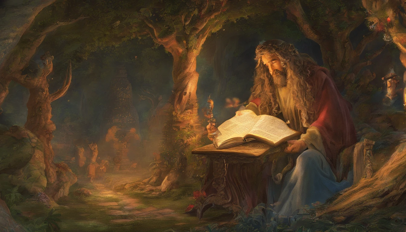 Paul writing the Bible 2,000 years ago