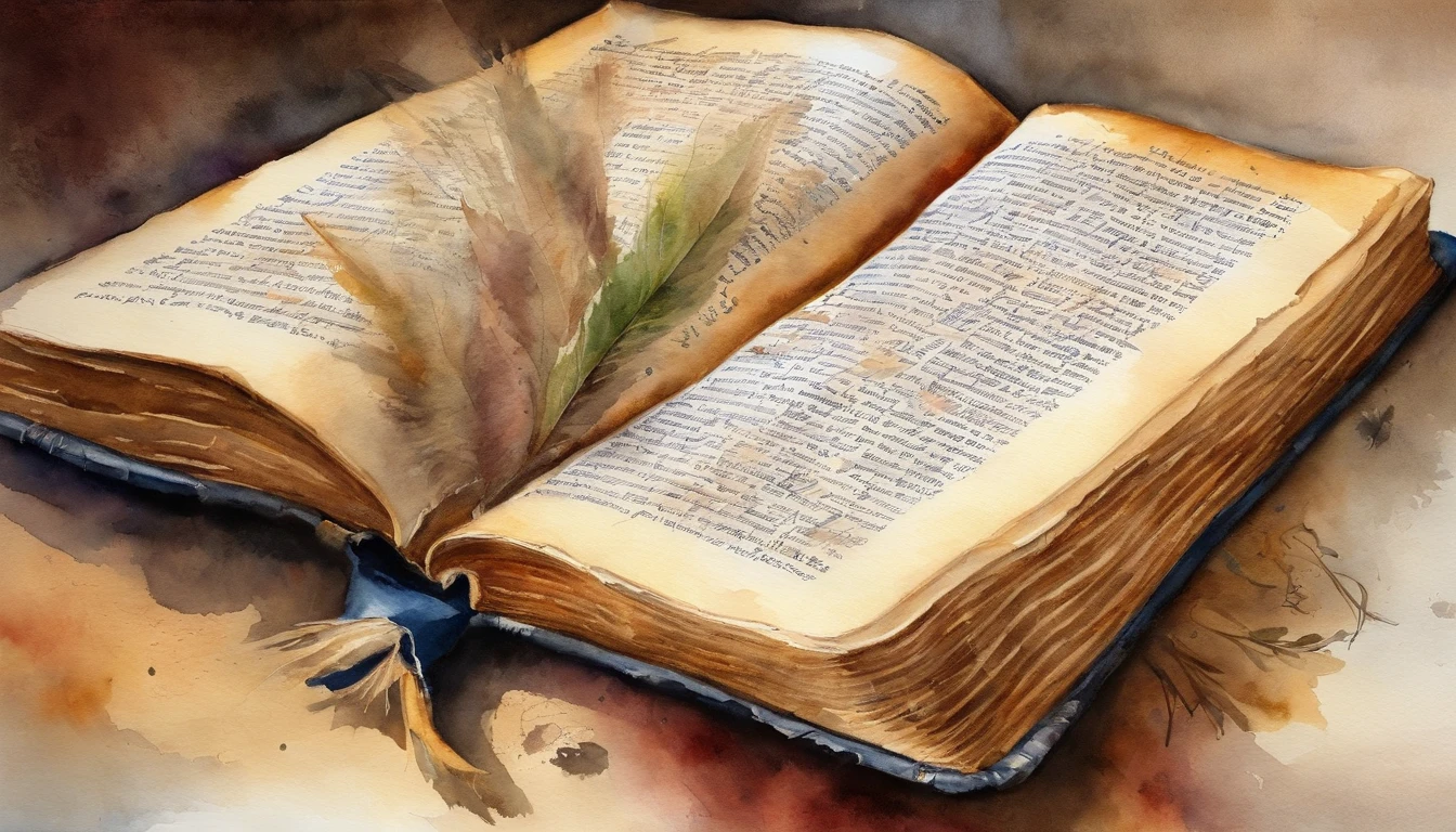 An open Bible