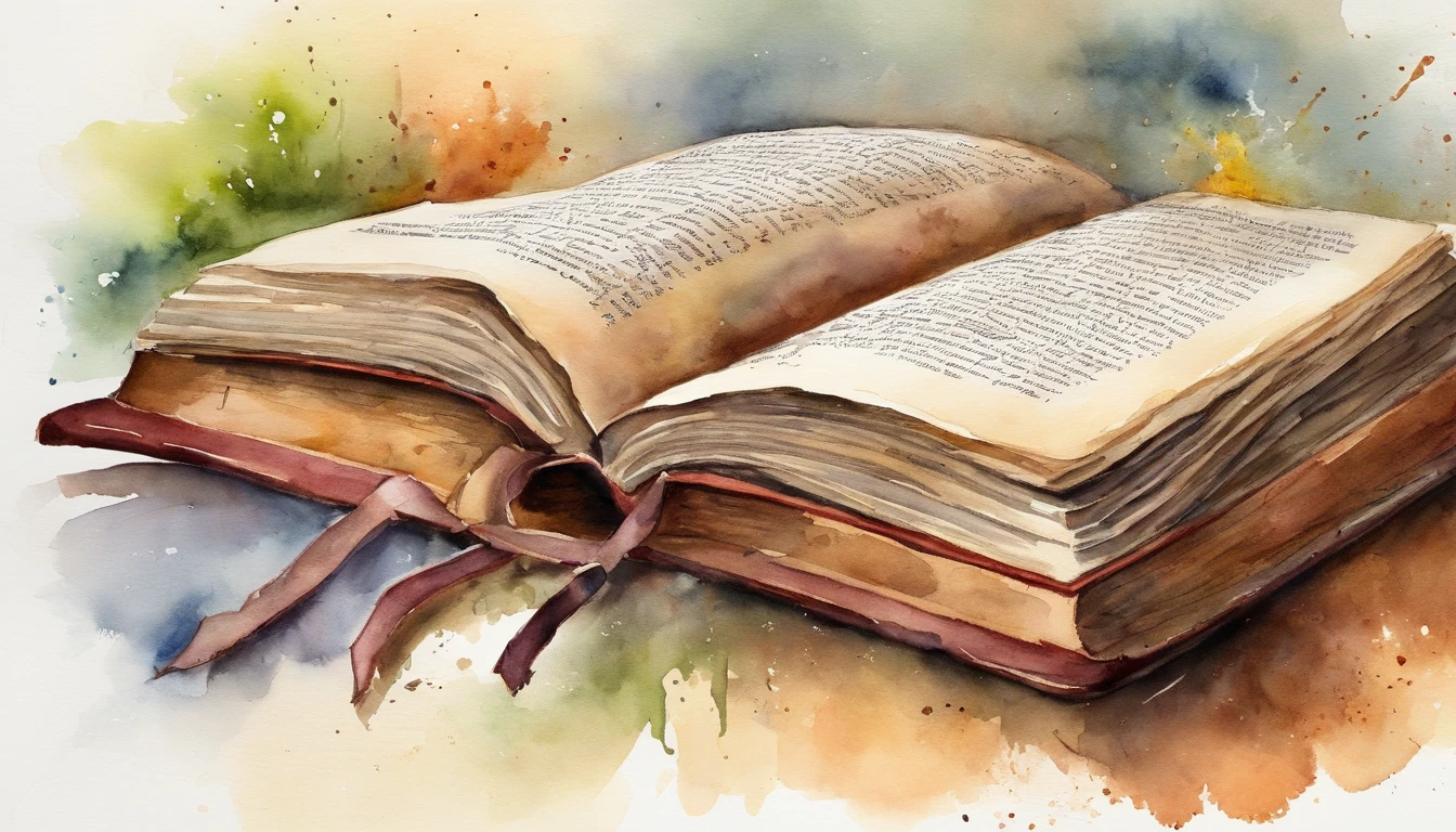 An open Bible