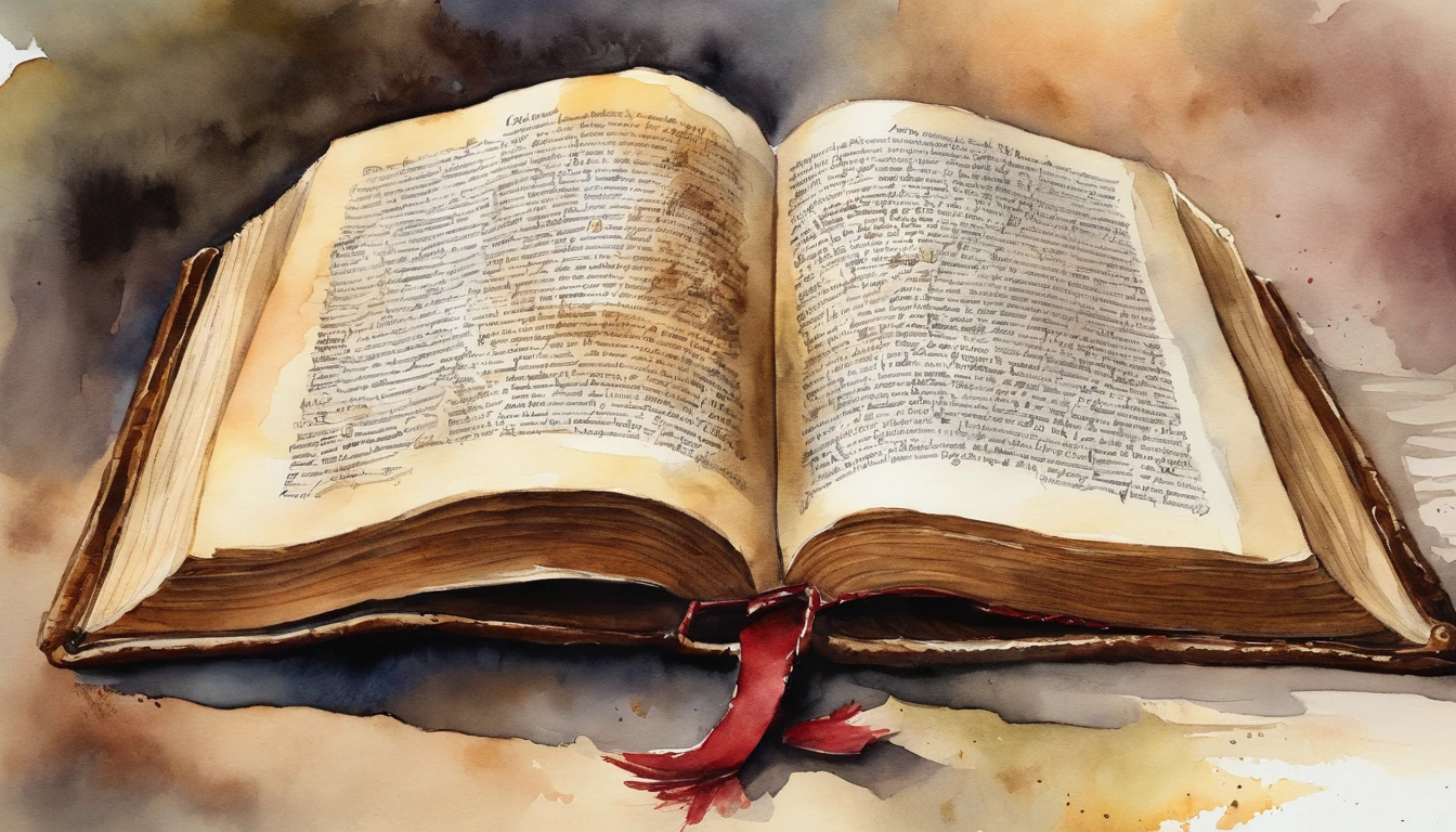 An open Bible