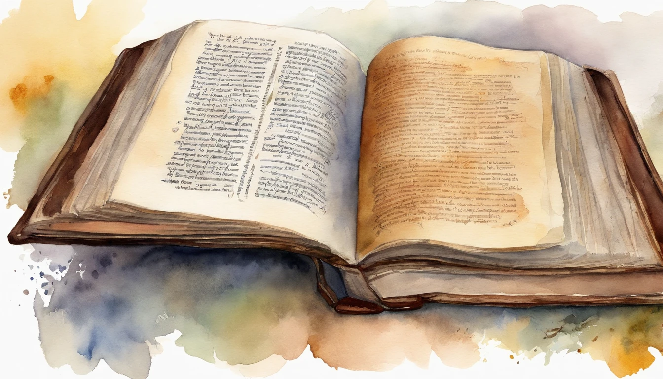 An open Bible