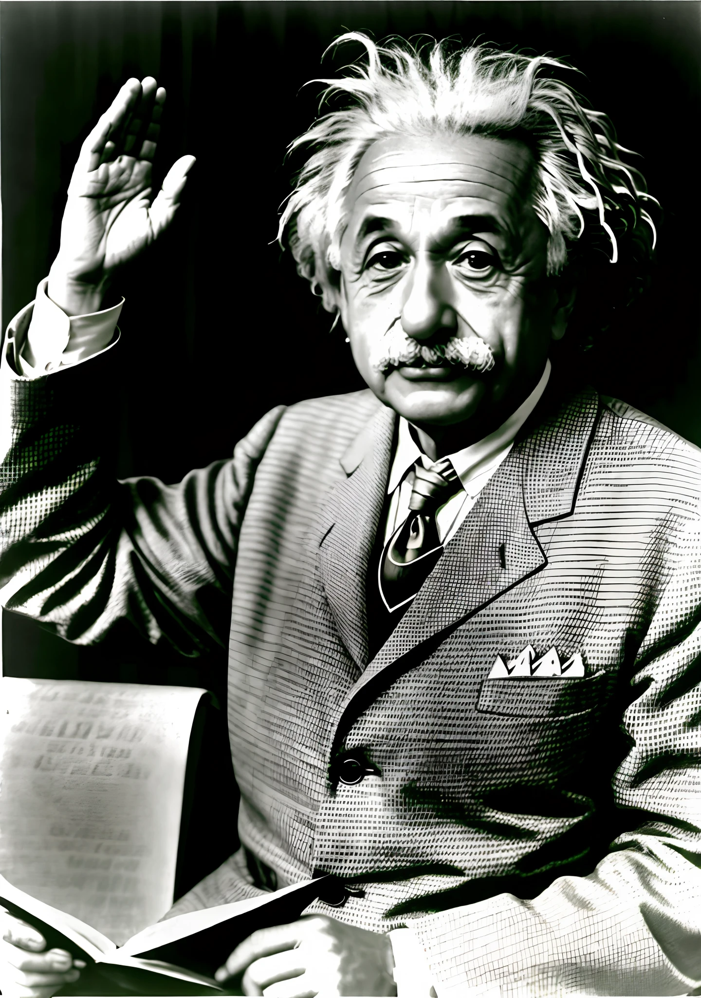 As Albert Einstein takes the oath of office as the president of Israel