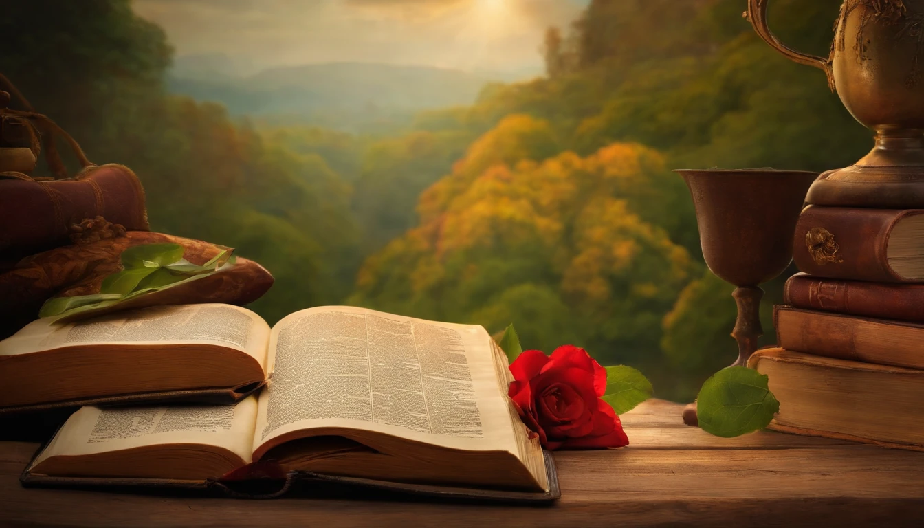 An open Bible