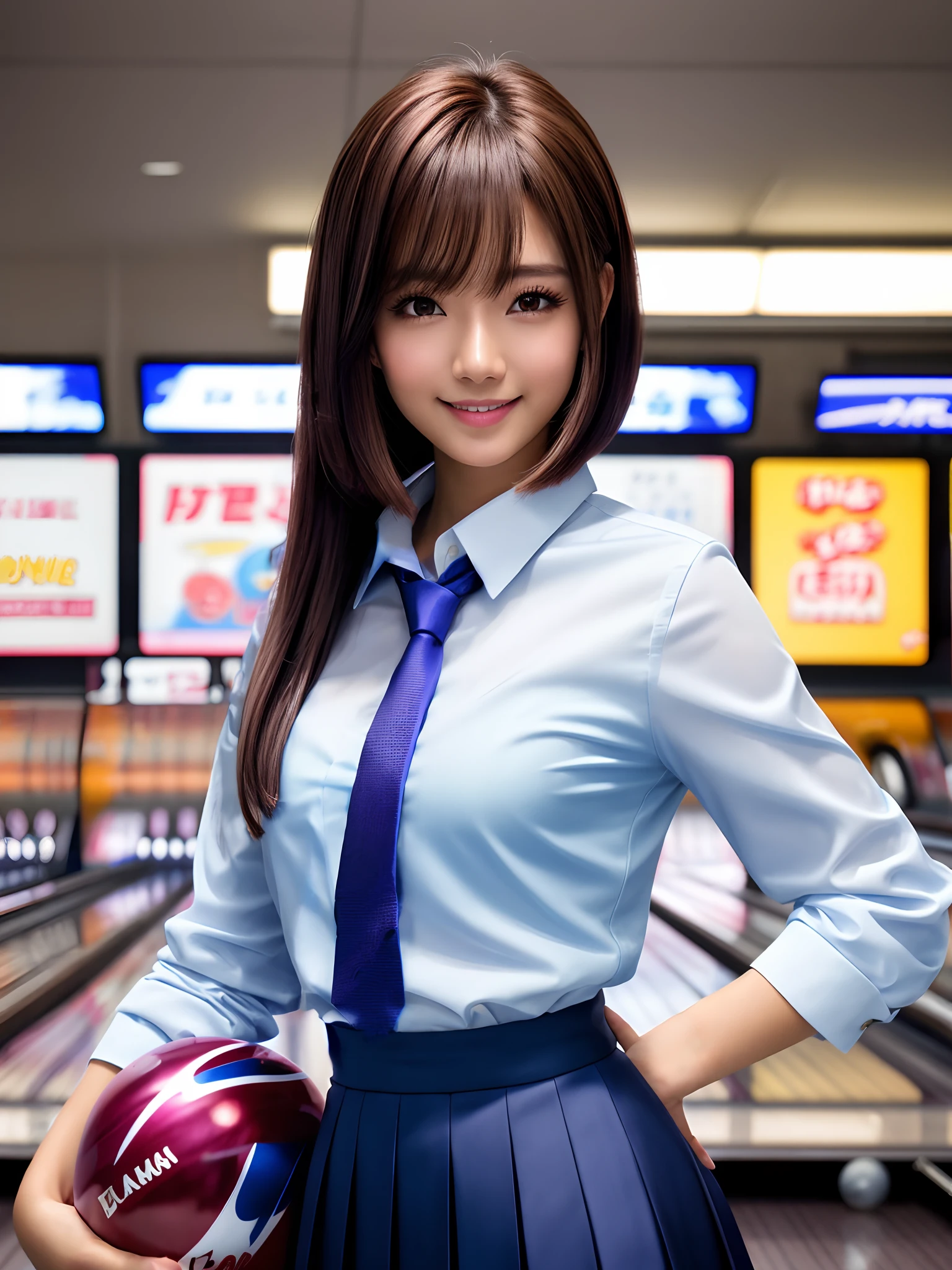 make the tie plain naturally, delete the hair completely