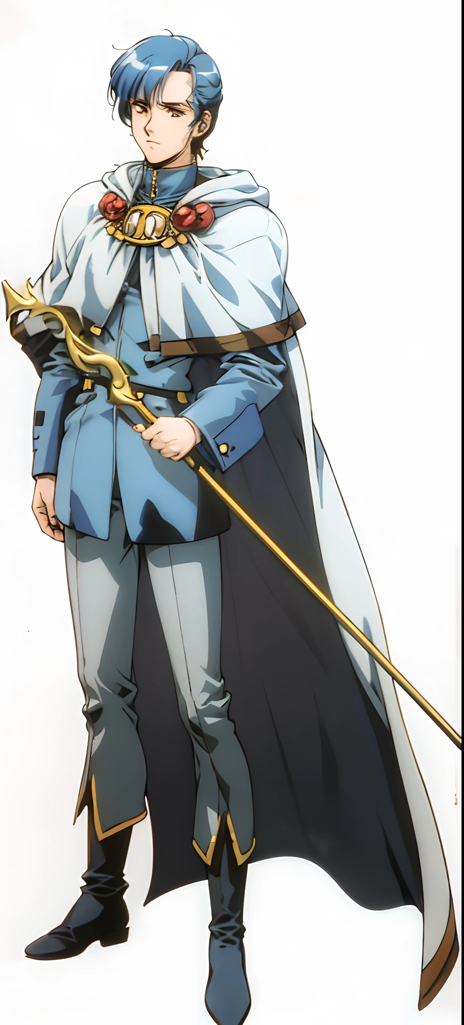 urushisato, 90s, retro artstyle, male, wizard