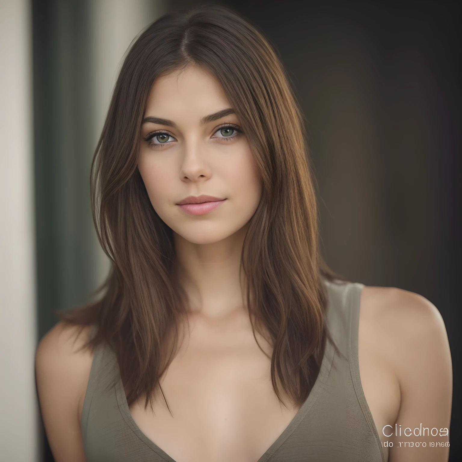 Young girl with long brown hair and green eyes posing for a photo, cinematic realistic portrait, foto retrato suave 8 k, rosto bonito fotorrealista, retrato feminino realista, Retrato CGSetivity, foto retrato realista, retrato da menina, Realistic portrait, belo rosto realista, imagem fotorrealista, retrato de beleza detalhado, close-upheadshot impressionante, Lauren Cohan 8k
