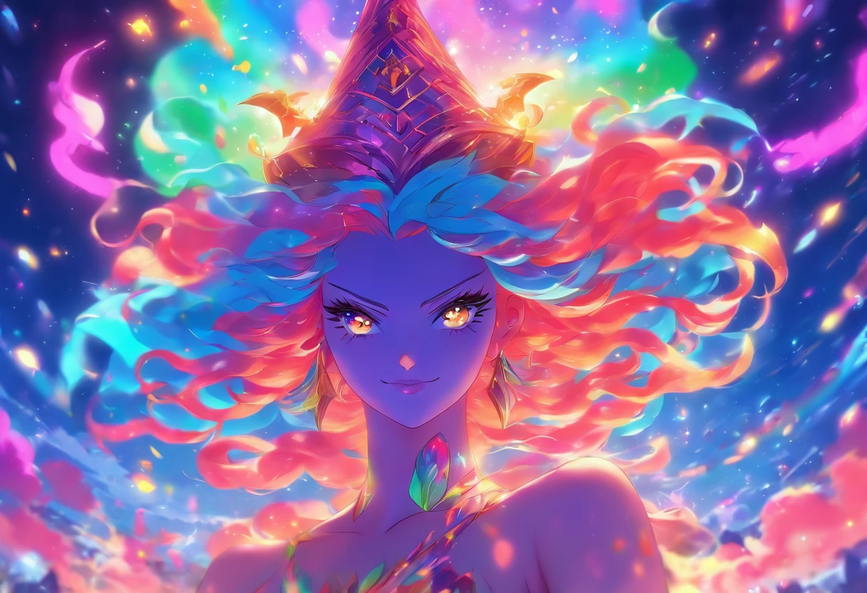 rainbow goddess witch