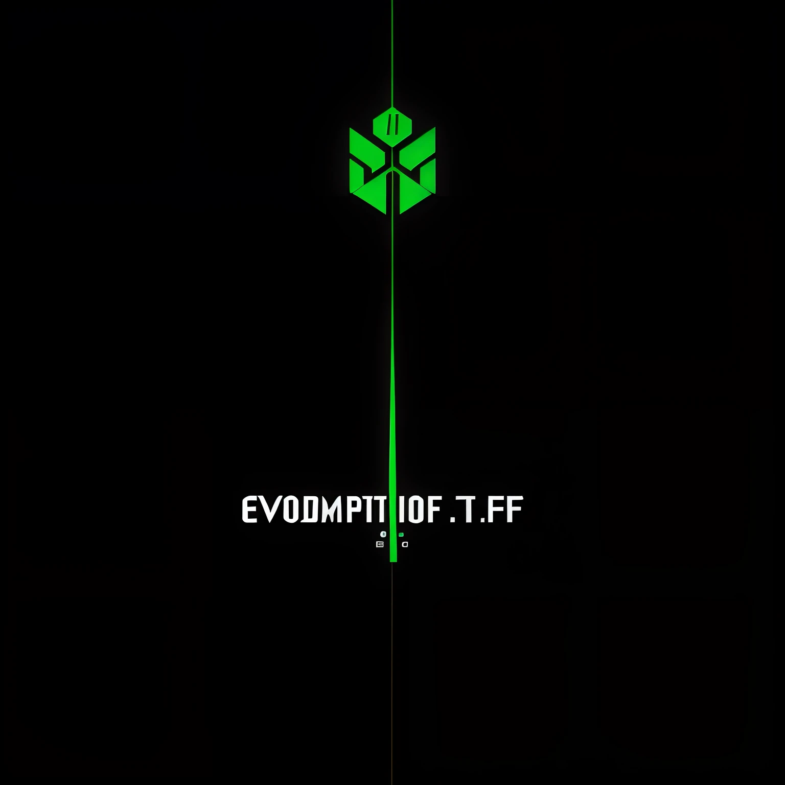 Create a vectorized logo of the company "EBF" with the predominant colors, green, with modern design that brings reliability;.