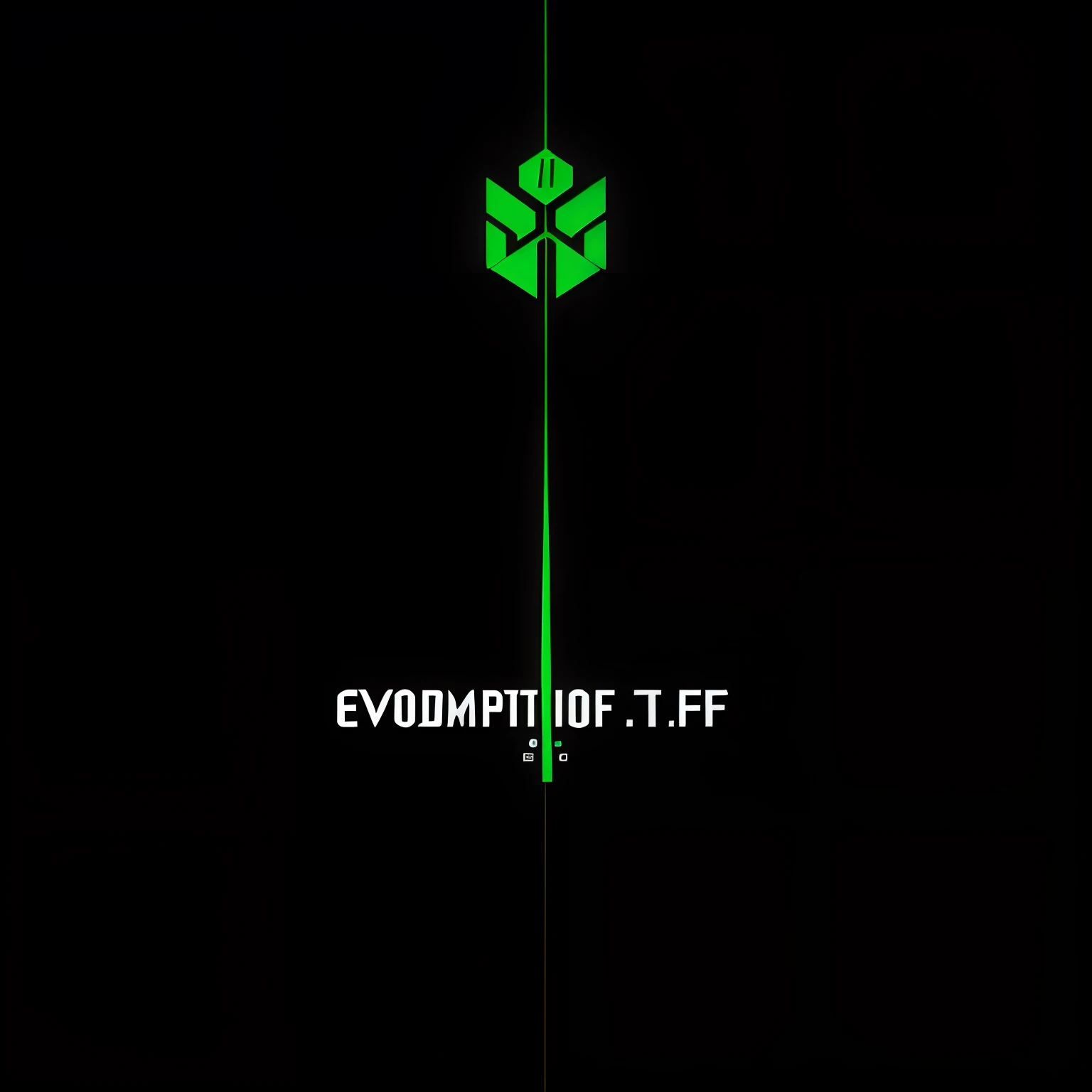 Create a vectorized logo of the company "EBF" with the predominant colors, green, with modern design that brings reliability;.