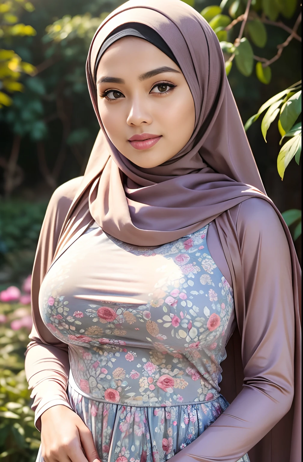 1 indonesian girl , modern plain hijab,  shy, medium breast , watery  eyes , Beautiful, Amazing face and eyes, (extremely detailed beautiful face), (the most sexy look), (Beautiful big breasts), (Best Quality:1.4), (Ultra-detailed), (extremely detailed CG unified 8k wallpaper), Highly detailed, raw photos, Professional Photography, ((nude)), (tight legging), (Business shirt with open button and see a lace bra), Outdoors, (business district, night city, illuminations), (night sky), depth of fields,