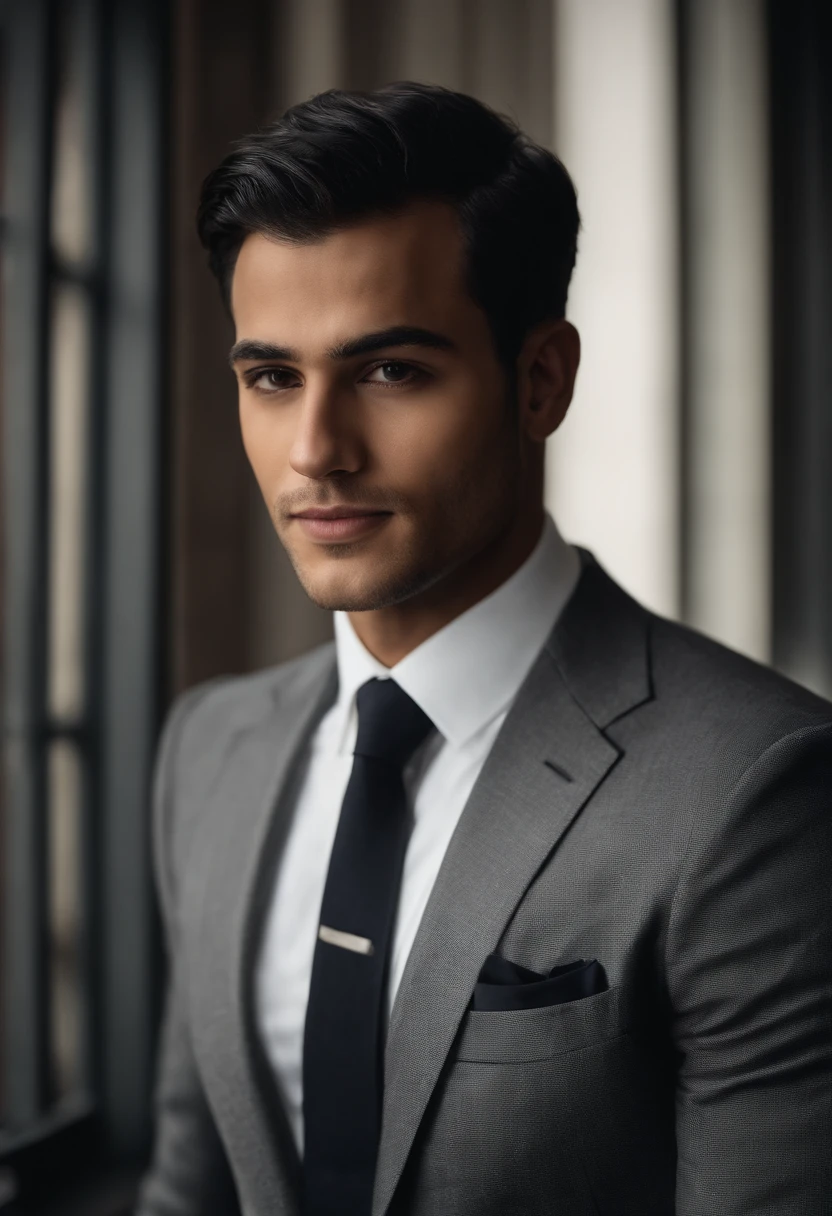 Alphad man in suit ,24 years of age, wearing a suit and a tie, wearing a suit and a tie, subject detail: wear suit, Wearing a suit and tie, dressed in a suit, dressed in a suit, wear suit, wearing robes and neckties, Suit and tie, wear suit, wearing a strict business suit, wearing black suits