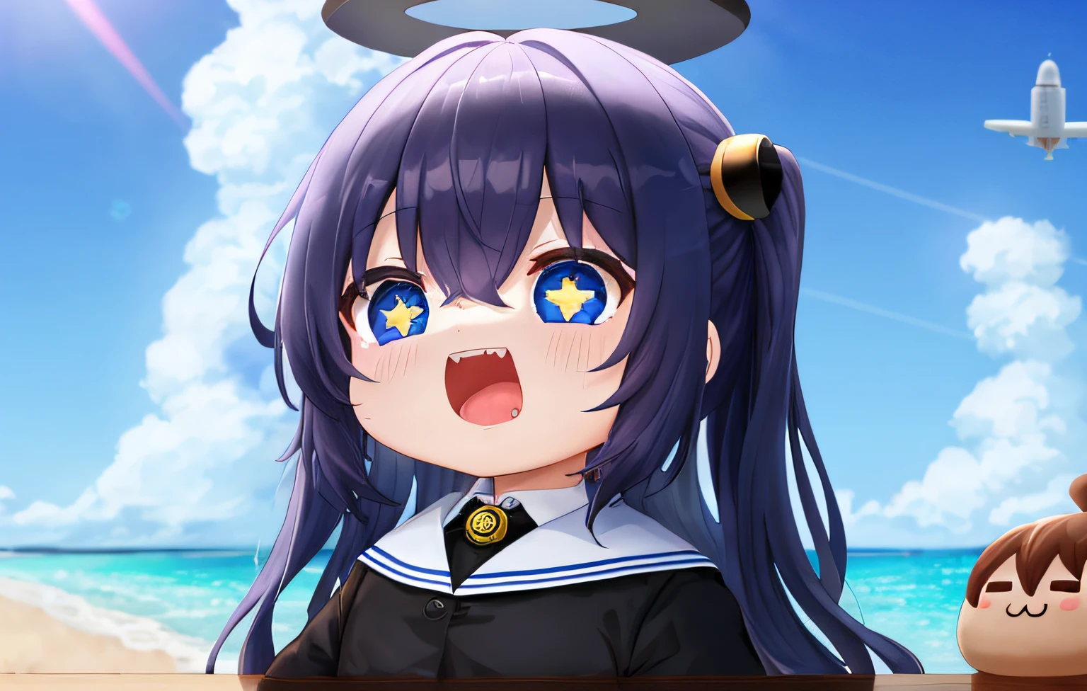 (flying saucer)、a lot ofUFO、(great aggression)、Looking up at the sky、Pop Mart Blind Box IP、Cute doll closeup、Young One Angel Style、Wear longer, Dress fluently、Lop style、Poseline doll、Little people々々々々々々々々々々々々々々々々々々々々々々々々々々。unreal enginee 5、Light 3D/C4D production: 8K HD quality/illuminating/Ultra-fine lens description 1.5、flawless、Chibi Background/Cinematic。Tuna bowl、macadamia、