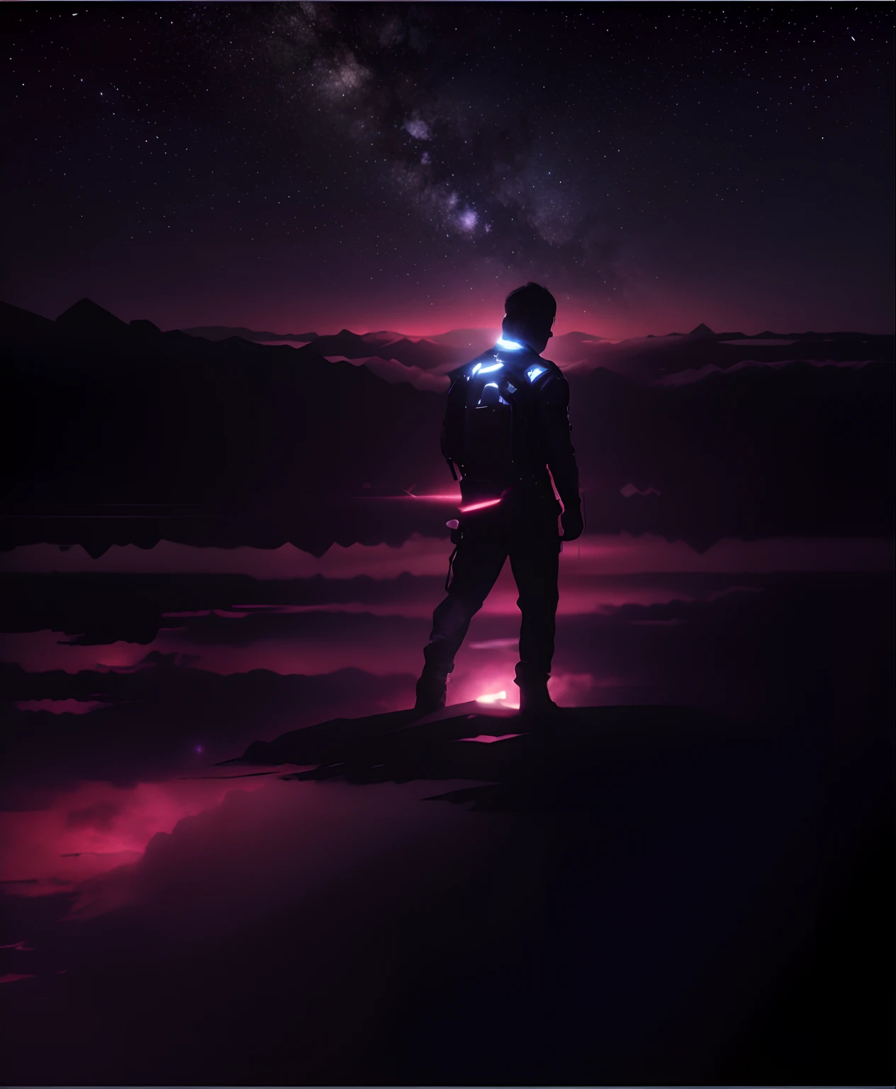 Black sky full with stars ,8k ultra