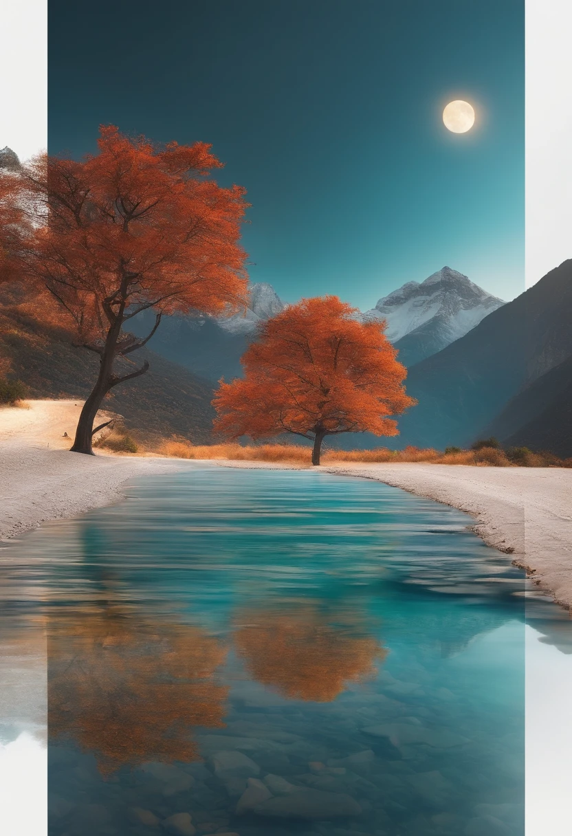 Leave the background image blank in the middle,Zen theme