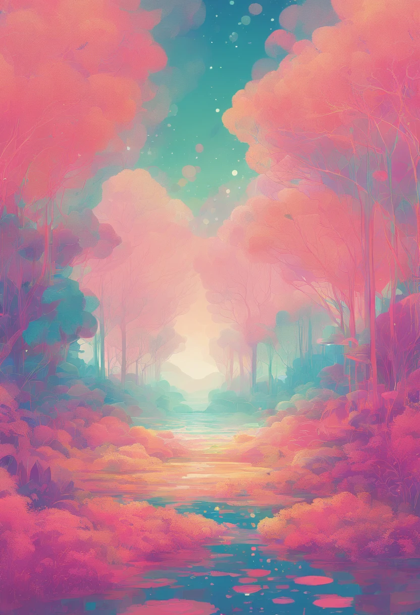 An artwork in the style of Cyber Silverpoint impressionism, melding the digital cybernatic elements with the softness of impressionism through stippling techniques. The colour palette should include neon blues, pinks, and greens along with soft pastels. Forms should be ethereal, transitioning from oganic impressionist subjects like lilies to digital elements like circuits, all rendered in dots. Lines should be a series of stipples, curving gently for organic forms and become more rigid for cyber elements. Shapes should fluctuate between recognisable Impressionist subjects and abstract digital icons. The space should feel like a transitional realm between nature and a digital universe. Texture should appear pixelated yet organic through stippling. Values should range from the bright luminance of neon to the softness of natural light rendered via dot density.
