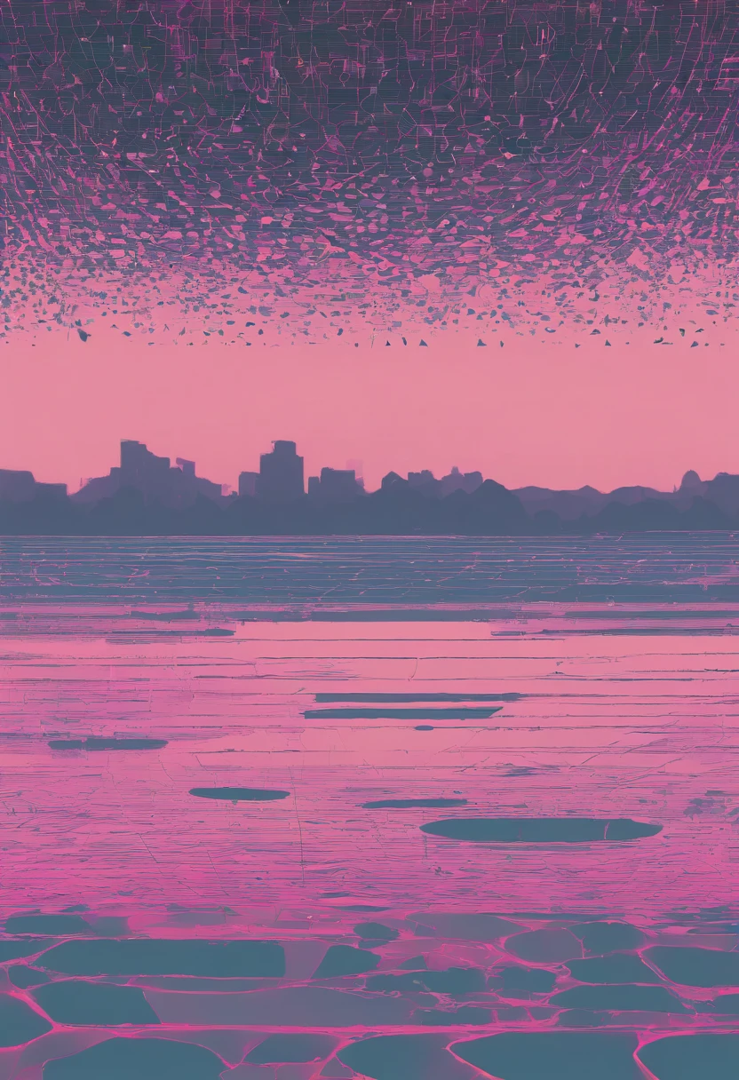 An artwork in the style of Cyber Silverpoint impressionism, melding the digital cybernatic elements with the softness of impressionism through stippling techniques. The colour palette should include neon blues, pinks, and greens along with soft pastels. Forms should be ethereal, transitioning from oganic impressionist subjects like lilies to digital elements like circuits, all rendered in dots. Lines should be a series of stipples, curving gently for organic forms and become more rigid for cyber elements. Shapes should fluctuate between recognisable Impressionist subjects and abstract digital icons. The space should feel like a transitional realm between nature and a digital universe. Texture should appear pixelated yet organic through stippling. Values should range from the bright luminance of neon to the softness of natural light rendered via dot density.