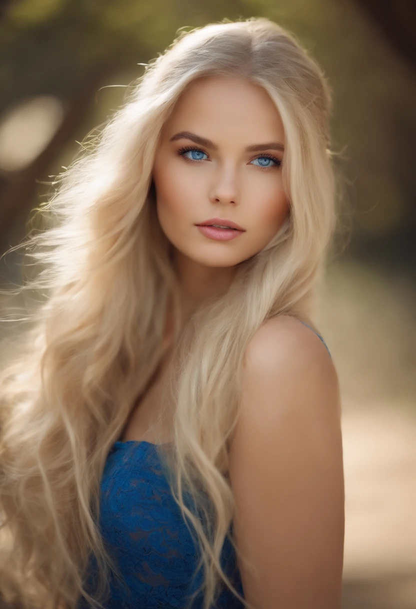 very pretty girl with blonde hair and blue pretty eyes