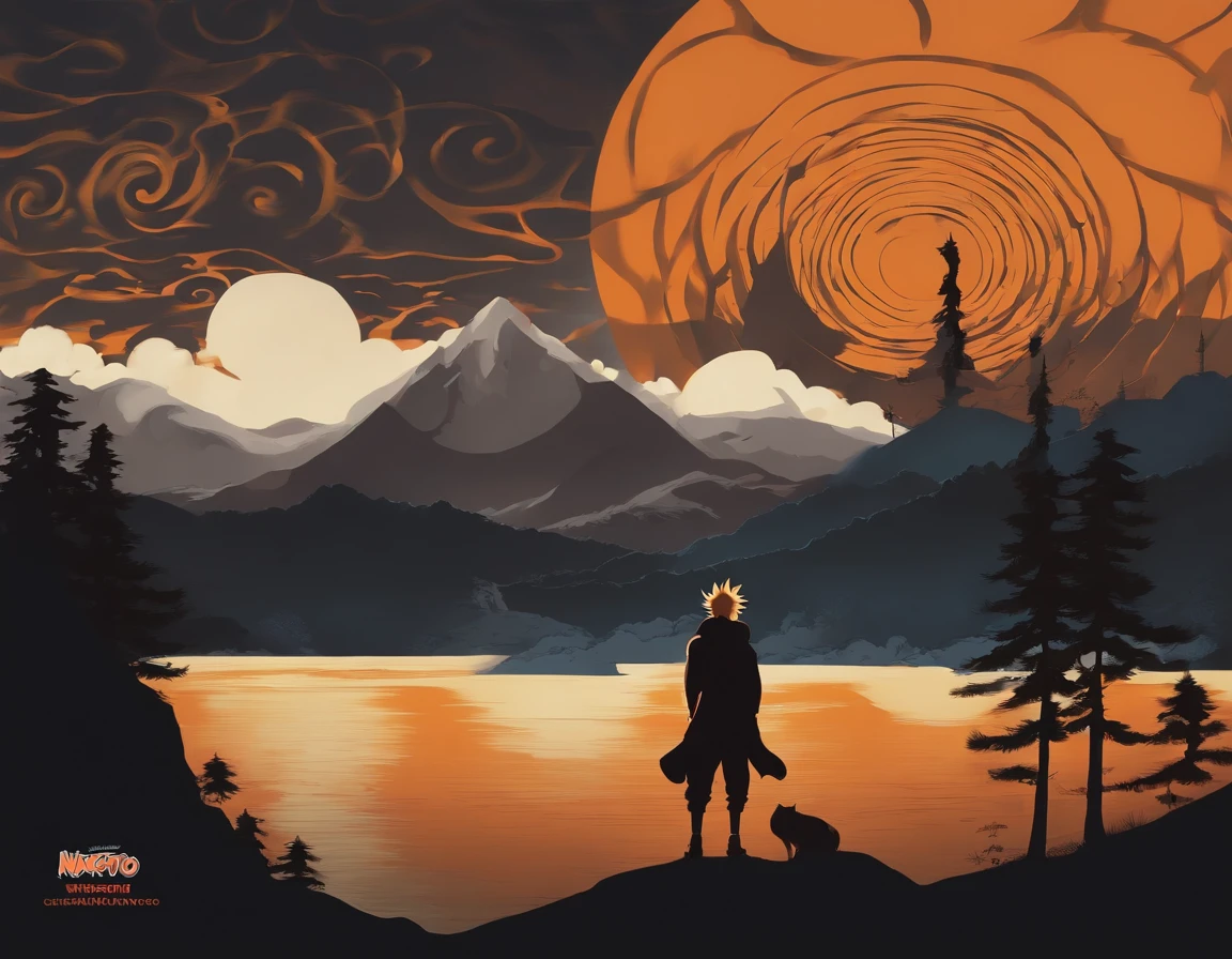 "Create a breathtaking movie poster inspired by Masashi Kishimoto's Naruto, showcasing the legendary Naruto Uzumaki in all his glory."
