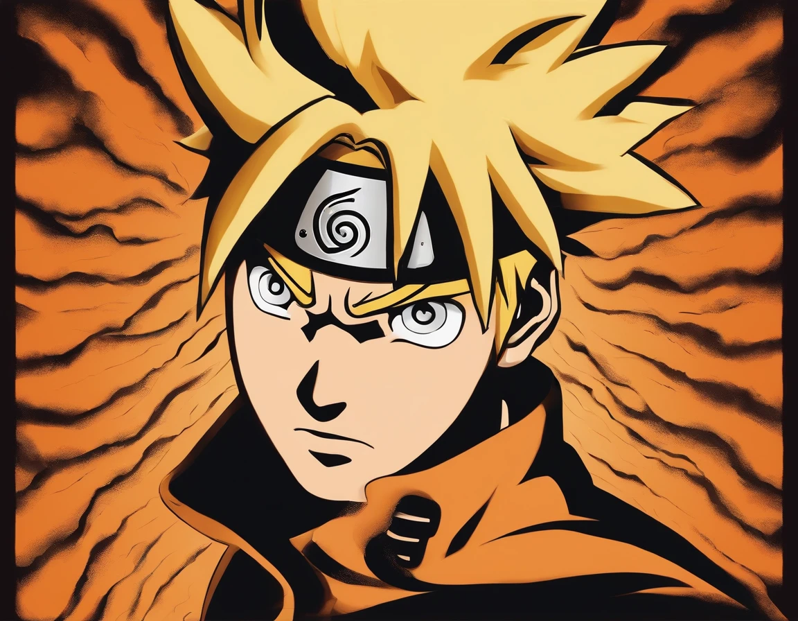 "Create breathtaking movie posters inspired by Masashi Kishimoto's Naruto, Showing off the legendary Naruto Uzumaki in glory."、fullnude、Raised sexy
