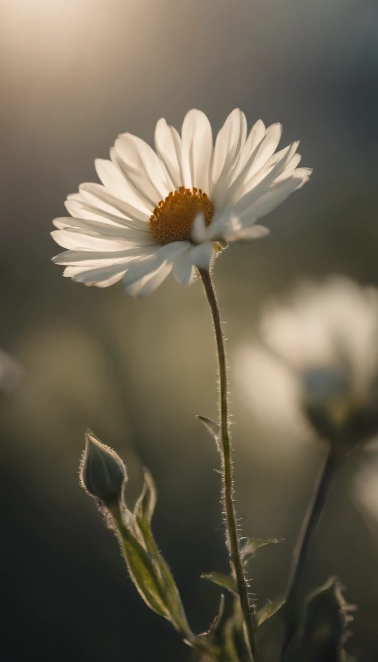 (Best quality,A high resolution:1.2),Ultra-detailed,Realistic,Photorealistic:1.37,himawari,single flower,White background,Individual layout,sportrait,soft and muted colors,Natural lighting