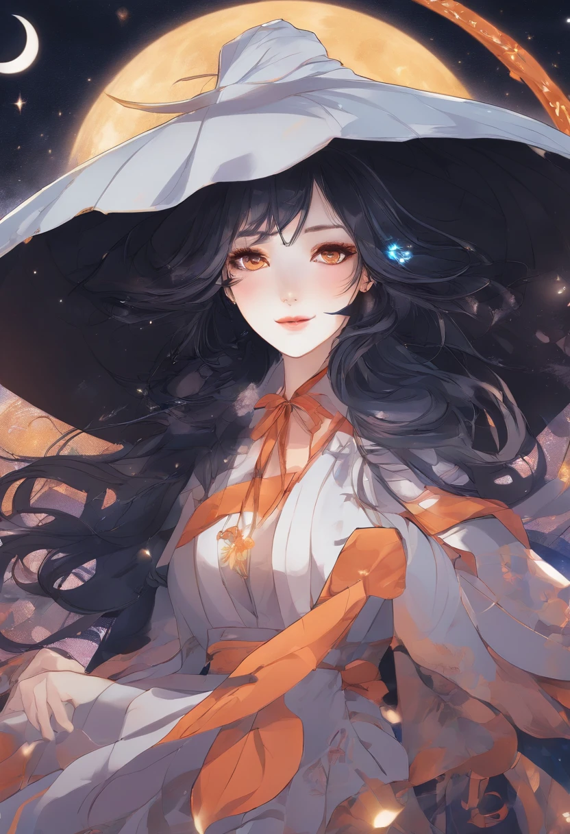 (best quality,4k,8k,highres,masterpiece:1.2),ultra-detailed,(realistic,photorealistic,photo-realistic:1.37),illustration,sexy witch,riding a motorcycle,moon in the background,beautiful detailed face,beautiful detailed eyes,pointed hat,flowing hair,dark and mysterious,moonlit night,detailed motorcycle,flying cape,witchcraft motif,dark and vivid colors,atmospheric lighting,nighttime scene,enchanted setting,hauntingly beautiful,powerful and alluring,witchy aura,spellbinding,women empowerment,mesmerizing expression,gleaming eyes,portraying confidence and grace,mysterious smile,witch's broomstick,magical moonlight,mystical atmosphere,nighttime escapade,captivating,exuding enchantment,majestic presence,eerie and thrilling,alluring in the darkness,witchy spirit,riding with the wind,wickedly captivating,awe-inspiring,mesmerizing gaze.