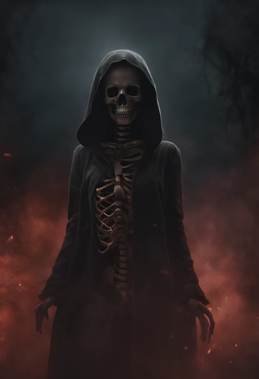 A girl in a western style hood with tears of blood and a closed mouth(scared eyes 0.5),pov,(body horror),tentacles,(skeleton0.5),,tears, panic, horror, broken, distorted, sky, fog, smoke, shadow creatures, Junji Ito, masterpiece, ultra high res, high quality, cinematic lighting,,(((Charcoal drawing)))