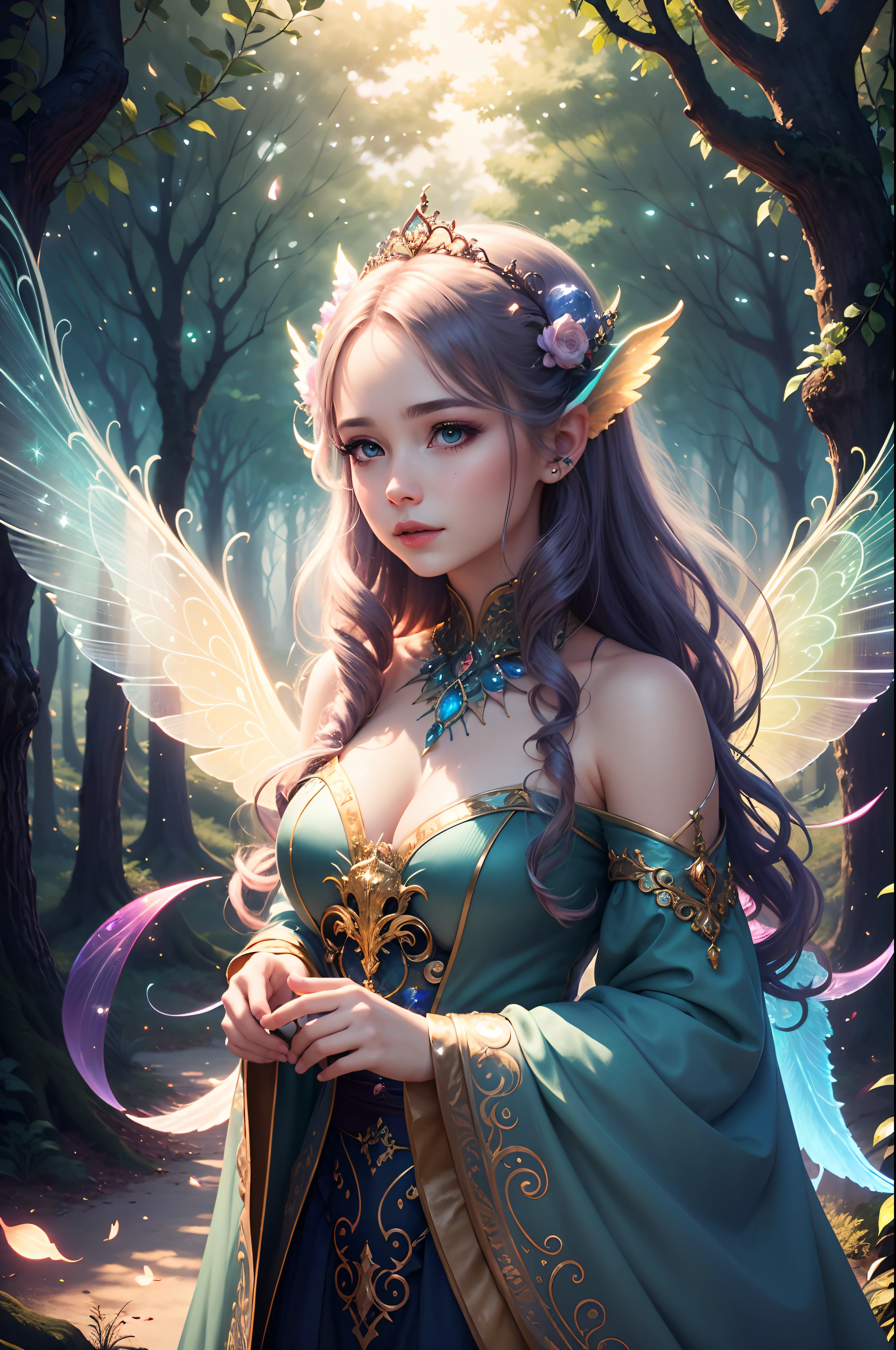 (masterpiece)8K分辨率、top-quality、queen of the fairies、fantasy-inspired