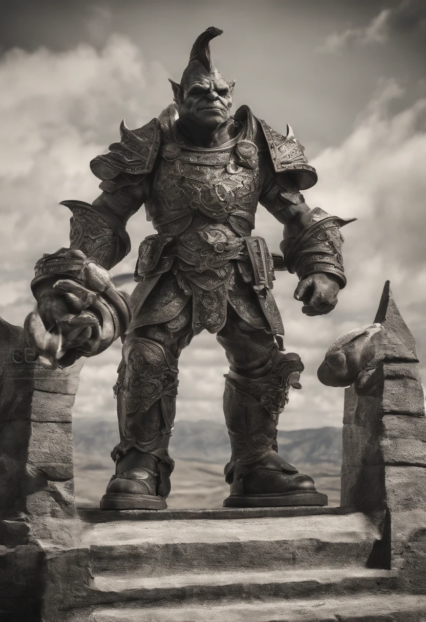Stone golem with a sword