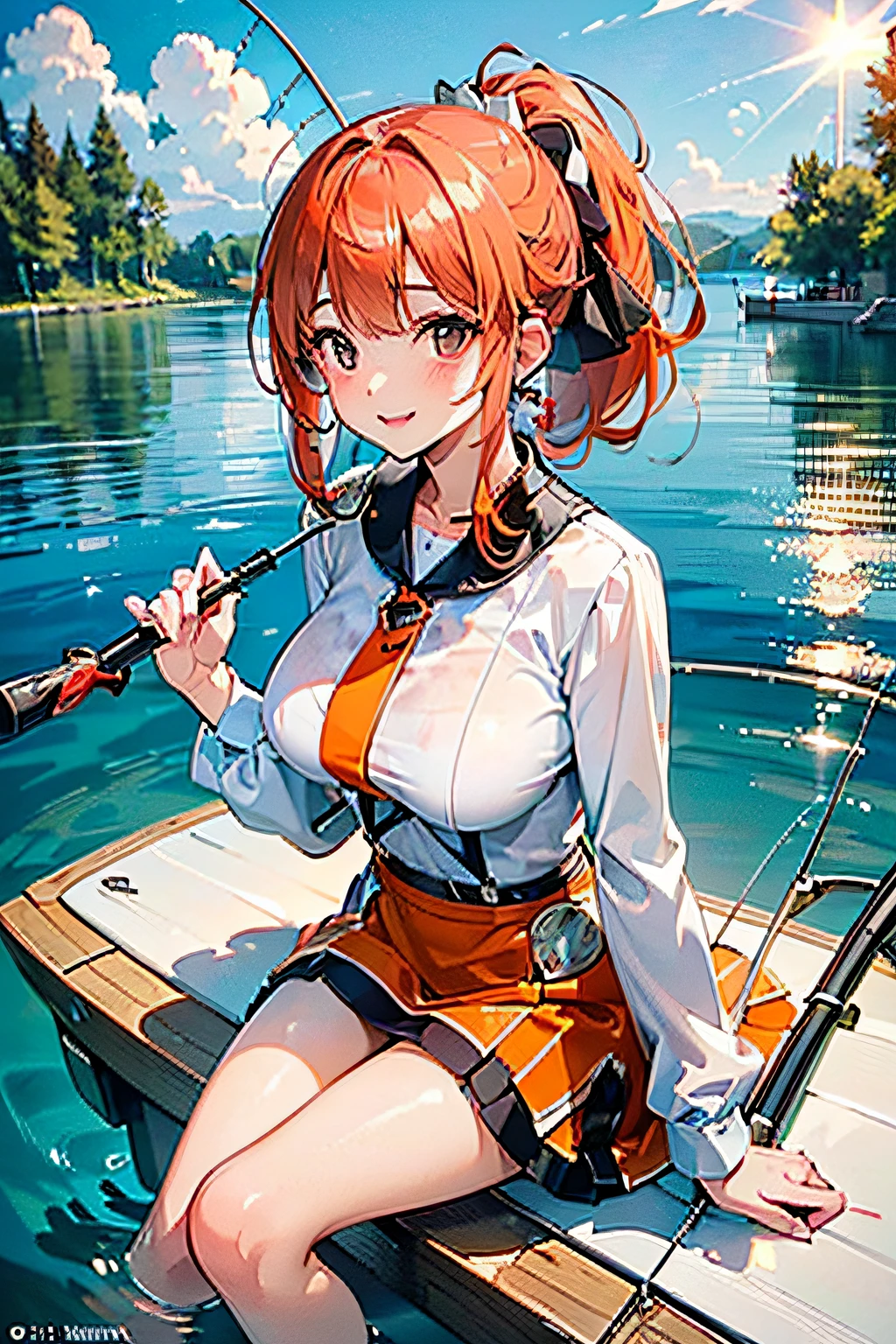 ((masterpiece, best quality)), high resolution,ultra detailed,8k,16k,detailed background, perfect lighting,detailed beautiful eyes, 1girl,nsfw,embarrassed,blush,show off breast,steam,sweat,look at viewer,(deep fellatio:1.4),(deepthroat:1.3),:>=,penis in mouth,oralsex,face focus,(from above,from front:1.2), (pov:1.4),provocative eyes,cum in mouth,1boy,1penis,hetero,fisheye lens,tear
,small breast,slender,fair skin,nilou \(genshin impact\),long orange hair,blue eyes,short body,short stature,(sea,stone,school sailor)