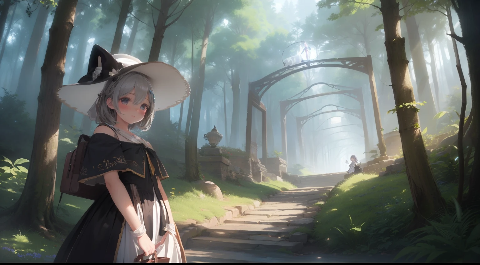 SIMPLE VICTORIAN DRESS (((WHITE)))