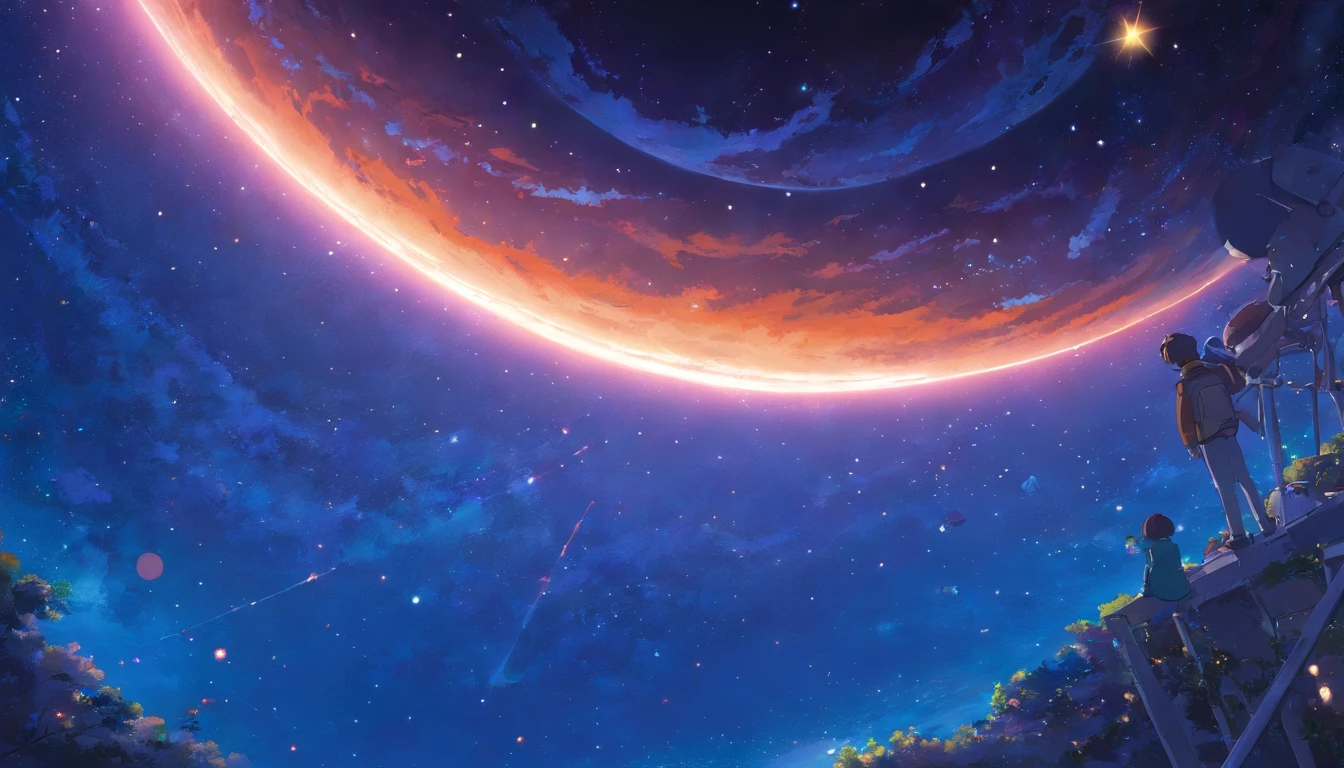 space, stars,earth,no human,nature, dark, highres, ultrasharp, 8k, masterpiece
