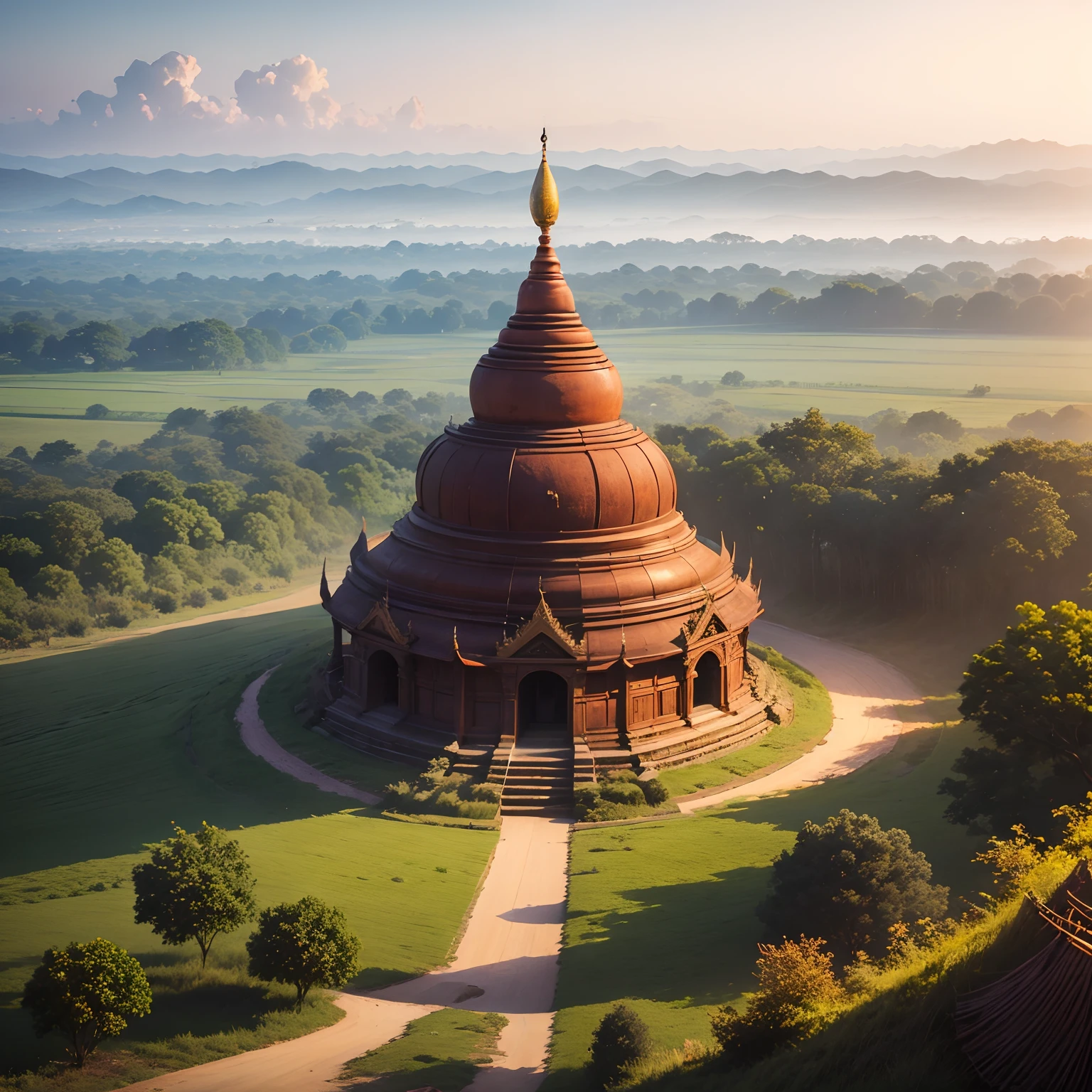 myanmar Bagan bagoda nature light