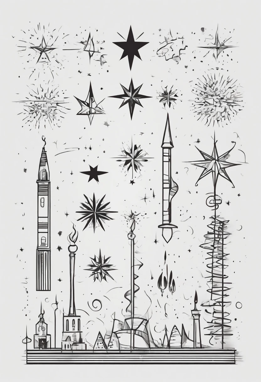 Stars and torches